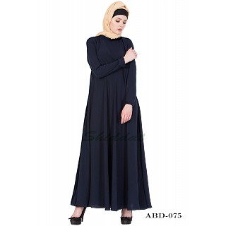 Casual abaya- Navy-Blue